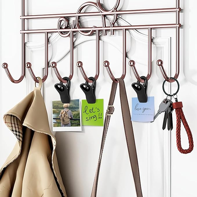 FINDMAG 24 Pack Chip Clips for Food Storage, Magnetic Plastic Bag Clips with Strong Magnet for Fridge, Edge Clamp, Snack Bags, Chips, and Kitchen Use (Black)