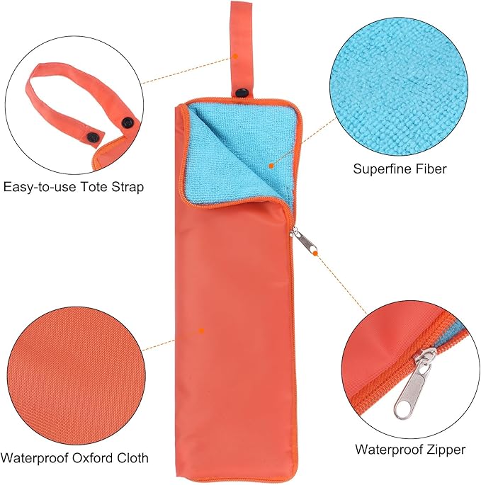 HARFINGTON Umbrellas Bag Carry Bag Portable Reversible Wet Umbrella Sleeve Folding Cover Waterproof Pouch Case for Storage Travel Home Outdoor
