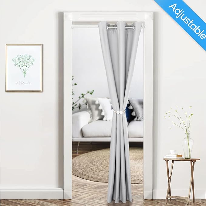 1 Pack Spring Tension Rods 17-38IN, 5/8 Inch Diameter White No Drill Spring Loaded Adjustable Extendable, Small Short Tension Curtain Rod for Windows Kitchen Doorway Closet Cupboard