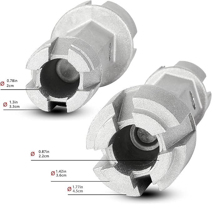 Tub Drain Remover Wrench - Use to Install and Remove Most Bath and Shower Drains and Closet Spuds Square Plastic Toilet Seat Nuts