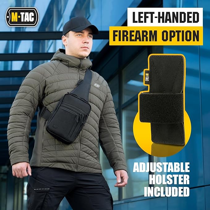 M-Tac CCW Sling Bag for Men & Women - EDC Shoulder Bag Tactical - Crossbody Concealed Carry Bag - Mens Chest Pack