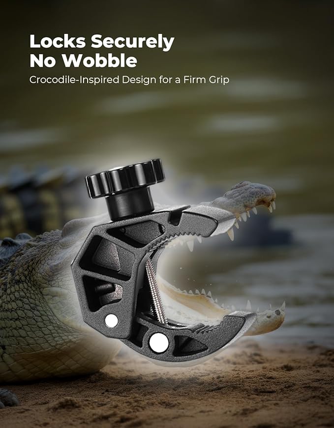 KEMIMOTO Motorcycle Cup Holder, Oxford Fabric Motorcycle Drink Holder with 0.6"-1.5" Alligator Clamp, Universal Water Bottle Cup Accessories for Bike, ATV/UTV, Scooter, Boat, Walker, Black L