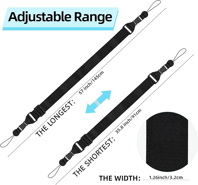 Adjustable Shoulder Strap: Comfortable iPad Strap Nylon Neck Lanyard for iPad/Samsung Tablet Case, Camera, Binoculars, Crossbody Laptop, Luggage Bag
