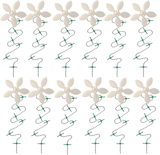 DrainWig Shower Drain Hair Catcher – Disposable White Flower (12-Pack) – No-Touch Hair Removal for Flat Shower Drains – As Seen on Shark Tank