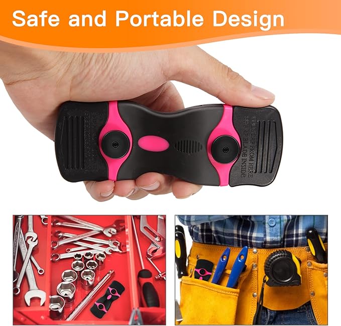 Razor Blade Scraper, 2-in-1 Double Edged Razorblade Scraper Tool with 20Pcs Razor Blades, Multi-Purpose Paint Cleaning Razor Scraper for Glass, Decals, Stickers, Labels, Caulk, Adhesive, Paint Removal