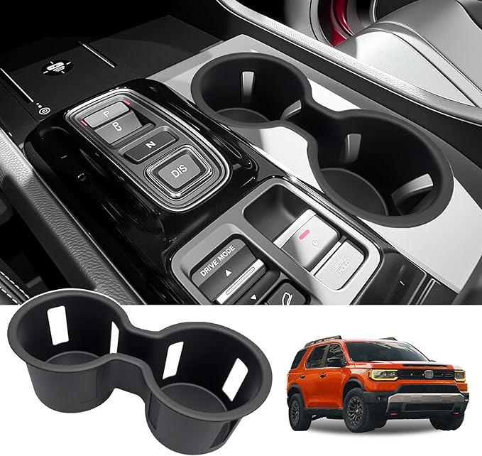 Cup Holder Coaster Fit for 2023-2025 Honda Pilot& 2024-2026 Passport/Ridgeline Accessories Cup Holder Mat Pad Inserts Interior CupHolder Liner for 2024 Pilot(for Pilot/Passport/Ridgeline)