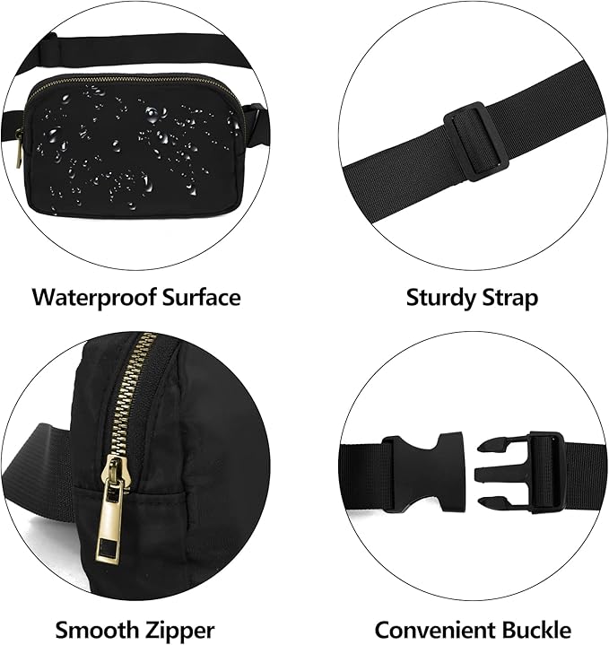 VOROLO Fanny Pack For Women And Men Crossbody Bag Belt Bag with Adjustable Strap Graduation Gifts