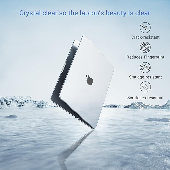 MOSISO Compatible with MacBook Neo Case 13 inch 2026 Release Model A3404 with A18 Pro Chip, 4 in 1 Kit Precision Fit Crack & Scratch Resistant Protective Hard Shell Case Cover, Crystal Clear