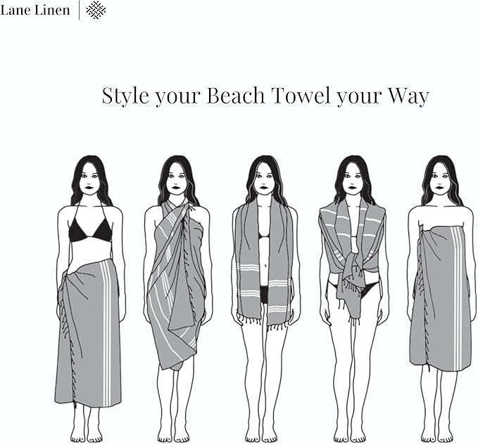 LANE LINEN Extra Large Beach Towel, Beach Towels Oversized, Pre-Washed, Quick Dry Pool Towels, Stylish Light Beach Towel for Women, Absorbent & Sand Free Towel, 39"x71" - Hibiscus