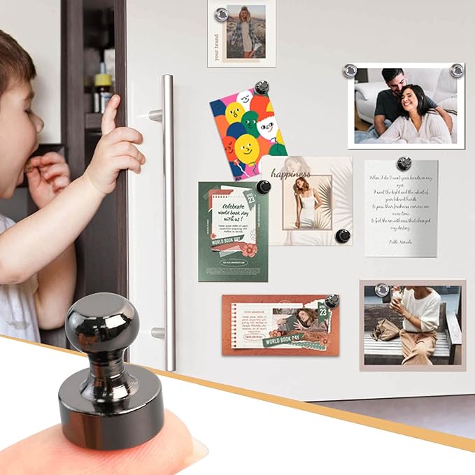 25Pcs Strong Fridge Magnets, Refrigerator Magnets for Whiteboard, Magnetic Push Pins Small Whiteboard Magnets for Classroom, Magnetic Decorative Magnets, Locker Accessories and Dry Erase Magnets