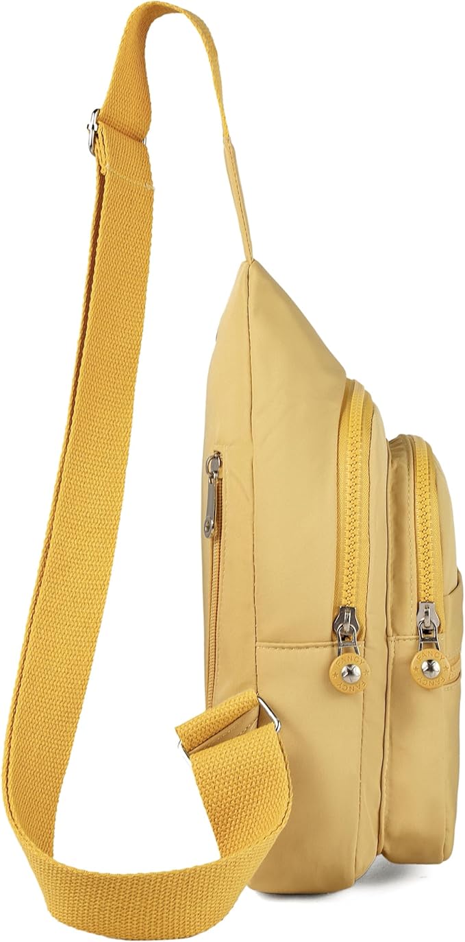 Banelu Small Sling Bag Cross Body Bags for Women Men, Crossbody Bag Sling Backpack for Outdoors Sports Hiking - Gold