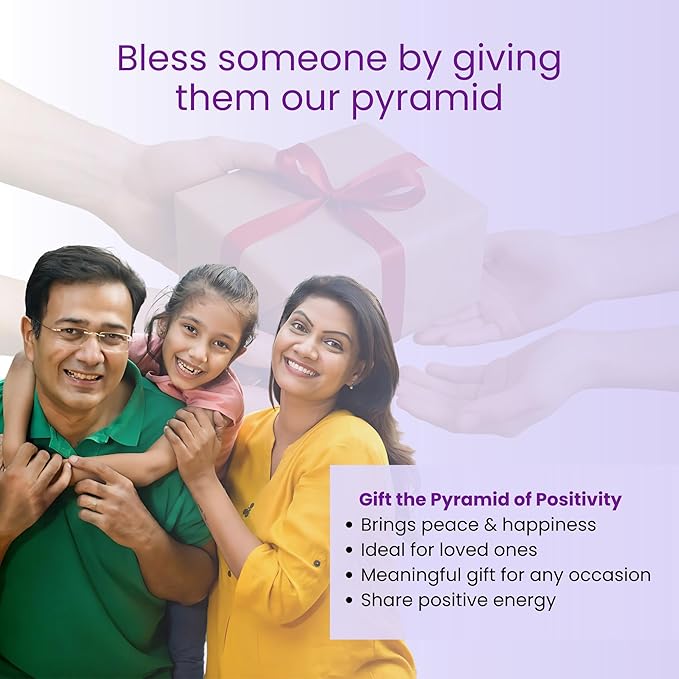 Orgone Pyramid of Success, Amethyst Orgonite Pyramid, Reiki Energy Generator for Healing, Meditation, and Positive Energy