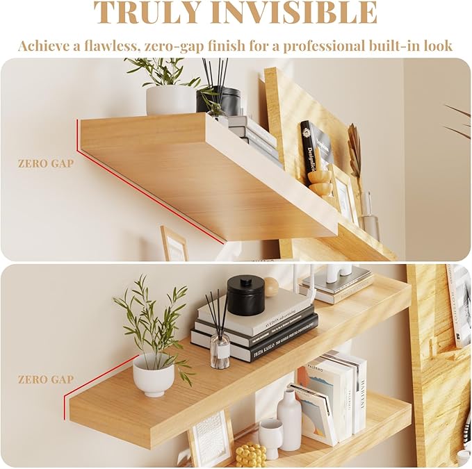Floating Shelf Bracket Heavy Duty Shelving Brackets,Decorative Floating Shelf Hardware Black,Hidden Metal Shelf Support Bracket Heavy Duty Floating Mantel Bracket(22X8X1.2-Metal Jig)