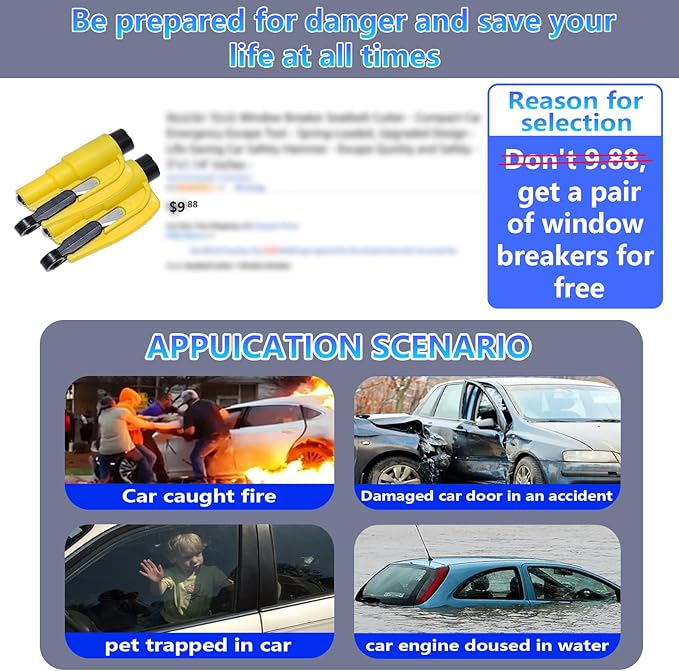 【Compatible with Honda CR-V】 Seat Gap Filler,No Drop Seat Guard Compatible with Honda CR-V,Drop Seat Guards for Cars(2Pcs),Emergency Keychain Car Escape Tool(2Pcs)
