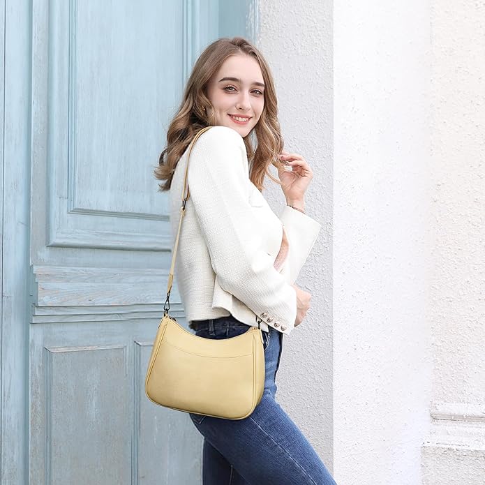 APHISON Trendy Leather Crossbody Purse with Adjustable Strap, Women's Shoulder Handbag