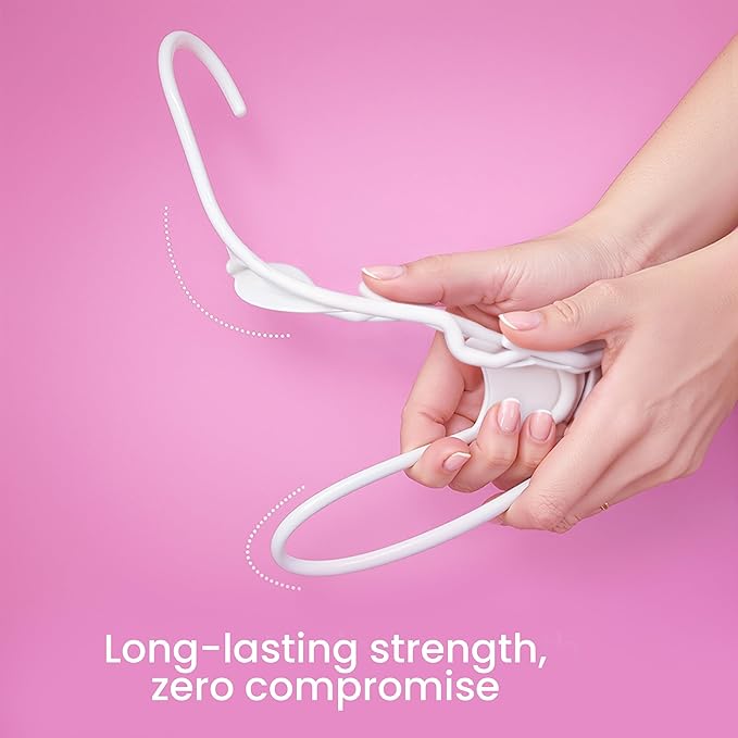 Utopia Home - Plastic Hangers 100 Pack - Space Saving Clothes Hanger - Durable and Strong Closet Organizers and Storage Makes It Ideal Stocking Stuffers or Apartment or Dorm Room Essentials (White)