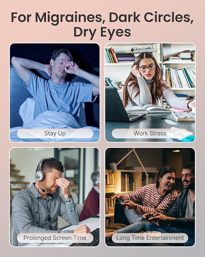 RENPHO Eyeris 1 Eye Massager with Heat, Birthday Gifts Eye Mask for Mom Dad Women Men Her Him, Smart Sleep Mask for Relax, Reduce Strain