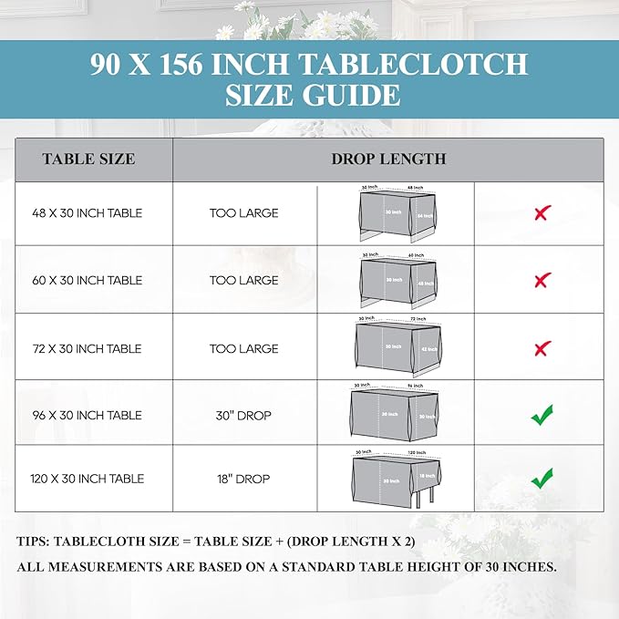 VidaFete 1 Pack Tablecloth 90 * 156inch Rectangle Table Cloth Polyester, Stain Wrinkle Resistant Polyester Dining Table Cover for Kitchen Dinning Party Wedding Tabletop Buffet Decoration(Sagegreen)