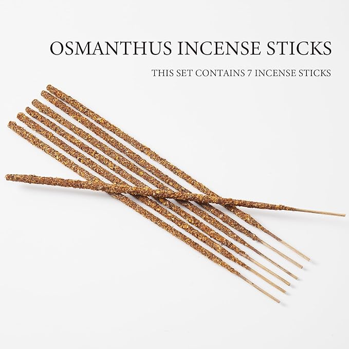 Osmanthus Incense Sticks – Natural Incense Sticks for Meditation, Spiritual Use and Stress Relief Gifts, Handmade for Air Purification