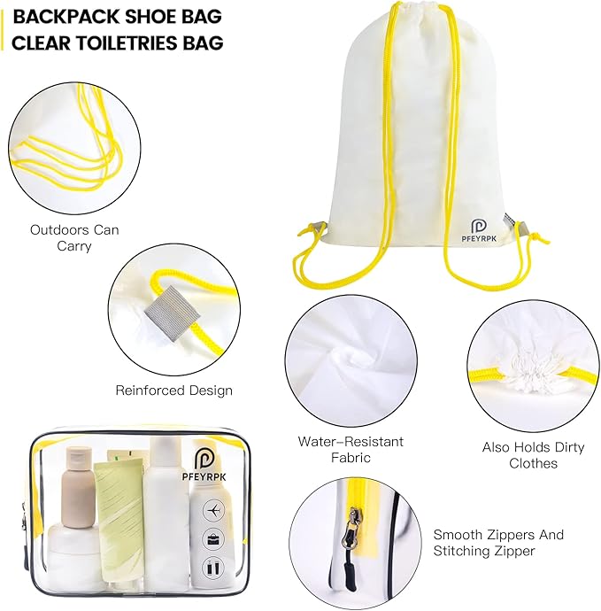 PFEYRPK Lightweight Compression Packing Cubes for Suitcases, Compressible Expandable Travel Packing Organizer with Clear Toiletries and Backpack Bag, Travel Essentials for Carry-on Luggage, 7 Set