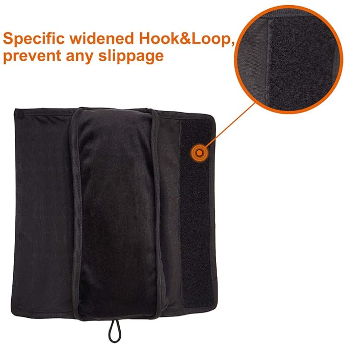 COOLBEBE Seat Belt Pillow for Kids, Extra Soft Toddler Travel Pillow for Car Seat, Universal Carseat Strap Cushion Pads for Children, Babies, and Adults, Black