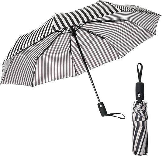 Mr. Pen- Windproof Travel Umbrella, Small Water-Resistant Automatic Folding Umbrella for Rain and Sun, Light, Compact and Portable for Women & Men, Fits Car & Backpack