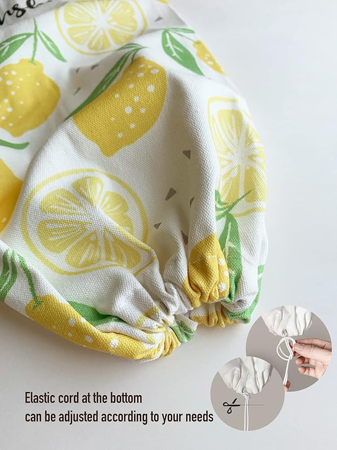 Hglian Lemon Grocery Bags Holder, Sunshine Plastic Bag Holder Garbage Shopping Trash Bags Storage Organizer, Cute Lemon Kitchen Décor, Gifts for Women
