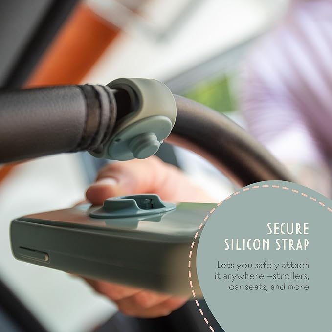 Dreamer Sound Machine - Portable BPA-Free Silicone Sleep Aid with Sleep-Promoting Frequencies, Night Light & Soothing Sounds for Babies & Kids - Sage