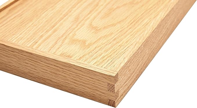pandapark Wood Organizer Tray, Black Walnut, Desk & Drawer Storage Box (Oak Master-4)