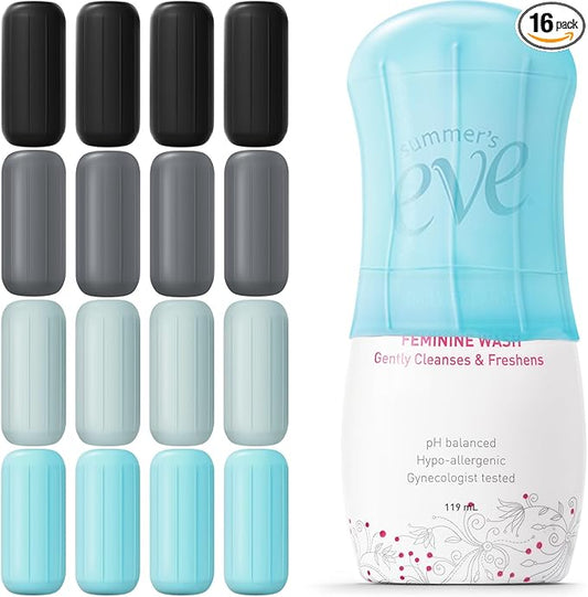 16 Pack Silicone Bottle Cover,Travel Essential for Women Men,Cruise Ship Essentials 2025,Beach Vacation Essentials,Travel Size Toiletries,Airplane Travels Accessories Elastic Sleeves,Leak Proofing