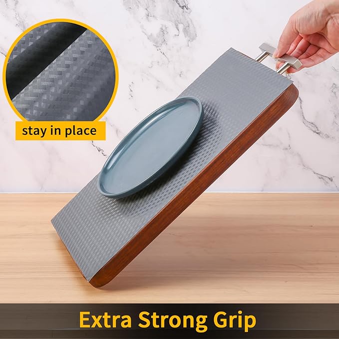 iwtmm Shelf Drawers Liners for Kitchen Cabinets Non-Slip, Washable, Oil-Proof Drawer Liners, EVA Waterproof Non-Adhesive Cabinet Liners for Kitchen, Pantry, Bathroom