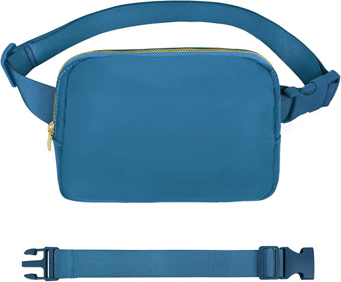 VOROLO Fanny Pack For Women And Men Crossbody Bag Belt Bag with Adjustable Strap Graduation Gifts Blue