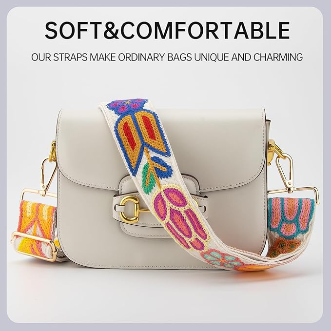 Purse Straps Replacement Crossbody Wide Bag Strap for Purses Adjustable Shoulder Straps for Women Bags