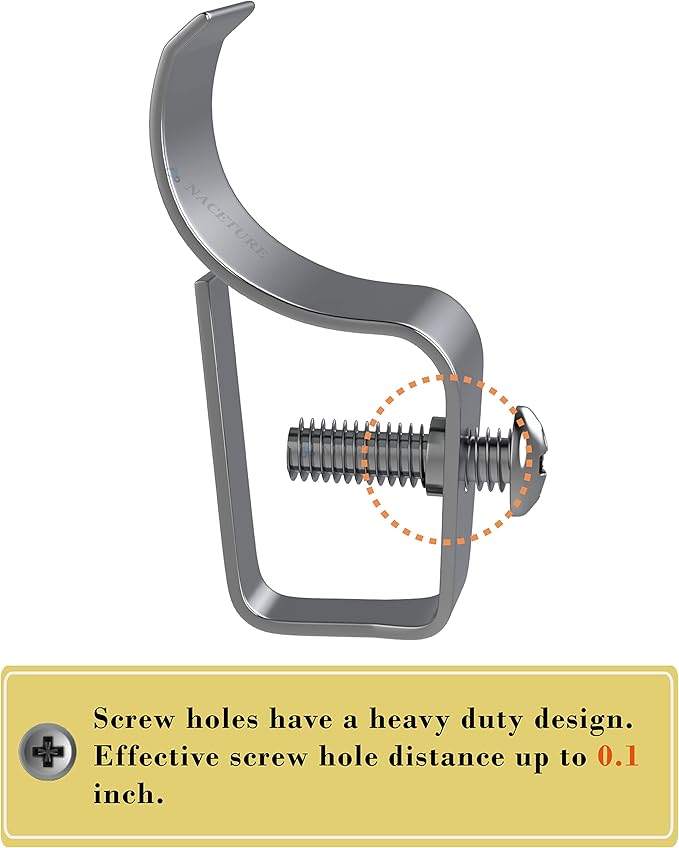 Vinyl Siding Hooks (12 Pack) - Heavy Duty No-Hole Needed Screws, Stainless Steel Hanger for Mounting Home Security Camera, Porch Decor