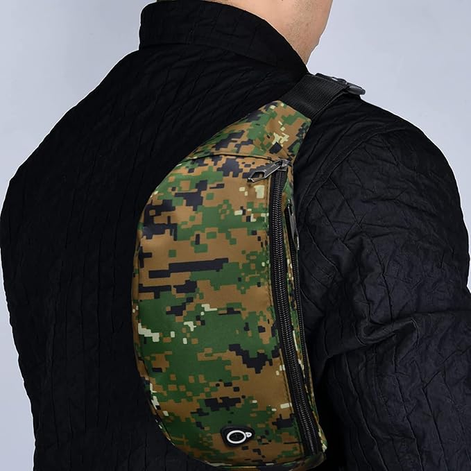 Fanny Packs for Men and Women, Waterproof Sports Waist Pack Bag for Travel Hiking Running Hands-free