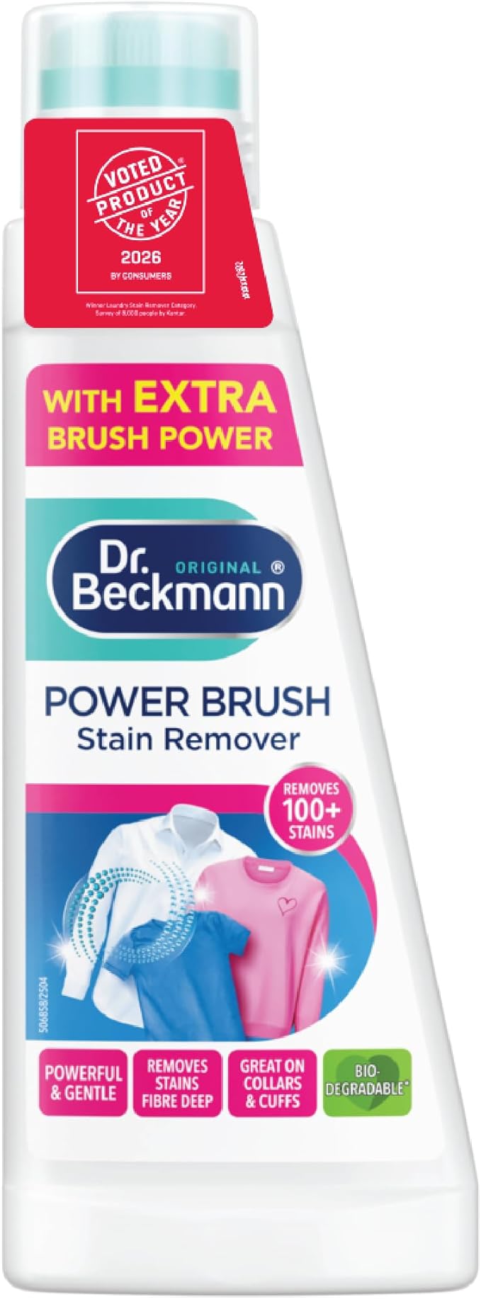 Dr. Beckmann Power Brush Stain Remover | fights even stubborn new & dried-in stains | 250 ml
