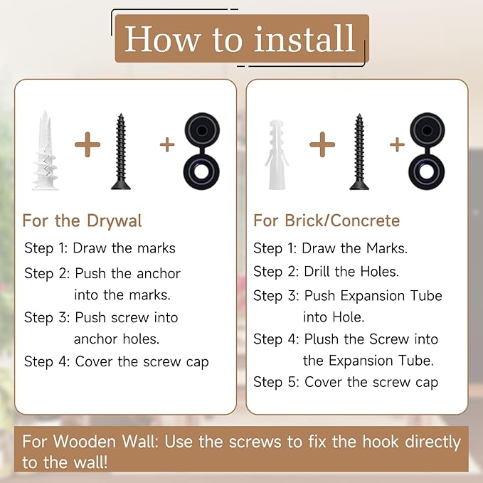 2Pack 2.5Inch Ceiling Hooks for Hanging Plant, Hanger for Indoor and Outdoor Plant Pots Holder, Wall Hook for Planters, Flower Basket, Wind Chimes, Lanterns, Lights, Bird Feeders, Home Decor