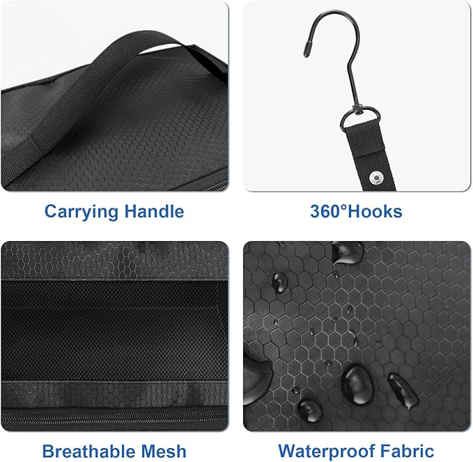 Suitcase Organizer, Travel Luggage Organizer Portable Hanging Travel Shelves Collapsible Hanging Packing Cubes for Carry-on Suitcase