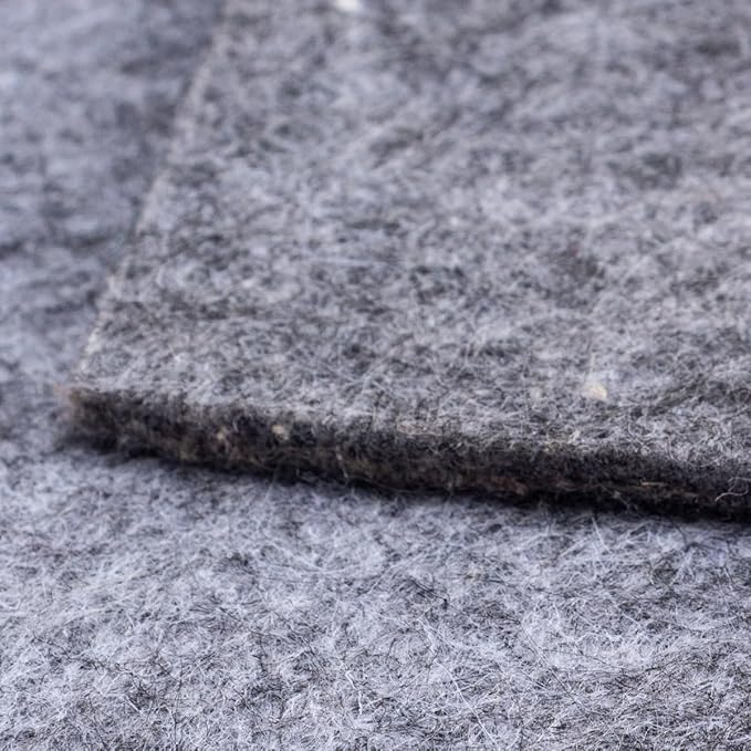Felt Rug Pad - 6x9 Foot Extra Large Area Liner for All Floors and Trims, Thick Pad for Hardwood Floors Under Rugs, Keeps Rugs Softly and Securely in Place