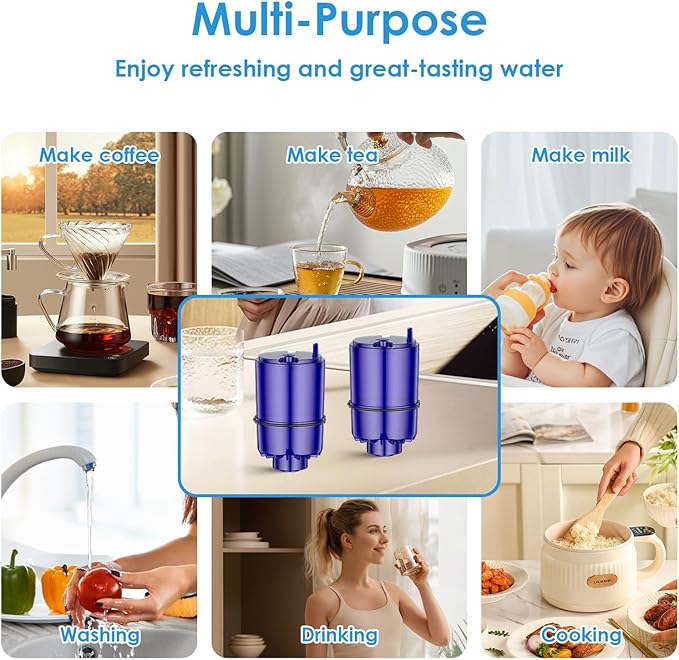 BREAUILL Faucet Water Filter Replacement Fit for All PUR, for PUR Plus Faucet Filtration Systems, NSF Certified Water Filter Compatible with Pur RF-9999, 3 Pack