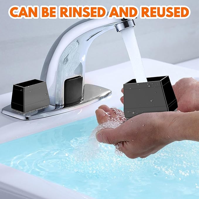 Rectangle Chair Leg Protectors for Hardwood Floors,16 PCS Silicone Covers to Protect Wood Tile Floors Felt Pads Furniture Leg Caps Reduce Noise. Easy to Move.(Black,0.5 x 2 Inch,Rectangular)