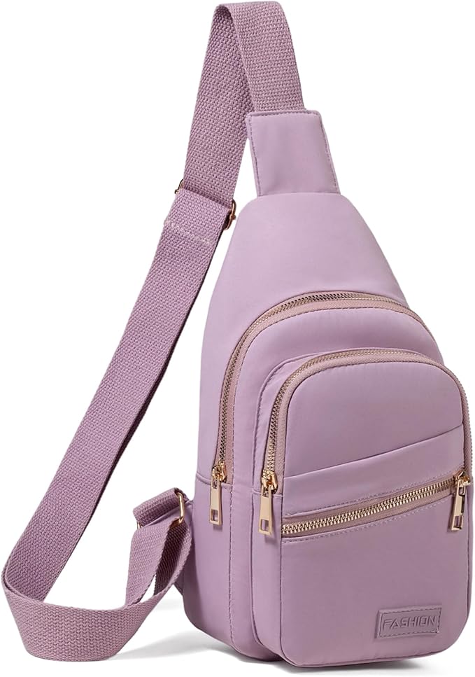 Banelu Crossbody Sling Backpack Sling Bag for Women, Small Chest Bag Daypack Crossbody Bag Fanny Pack for Outdoors Hiking Traveling