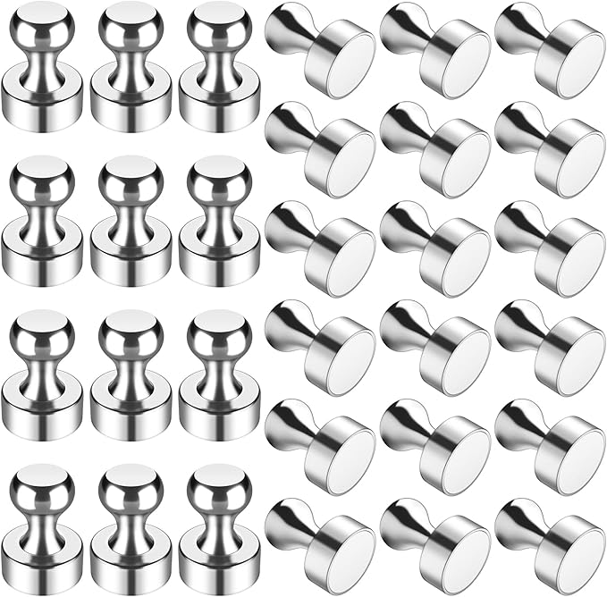 30 Pack Fridge Magnets, Strong Magnets for Whiteboard, Refrigerator Magnets, Magnets Fridge, Small Strong Magnet for Kitchen, Office, Classroom, Locker