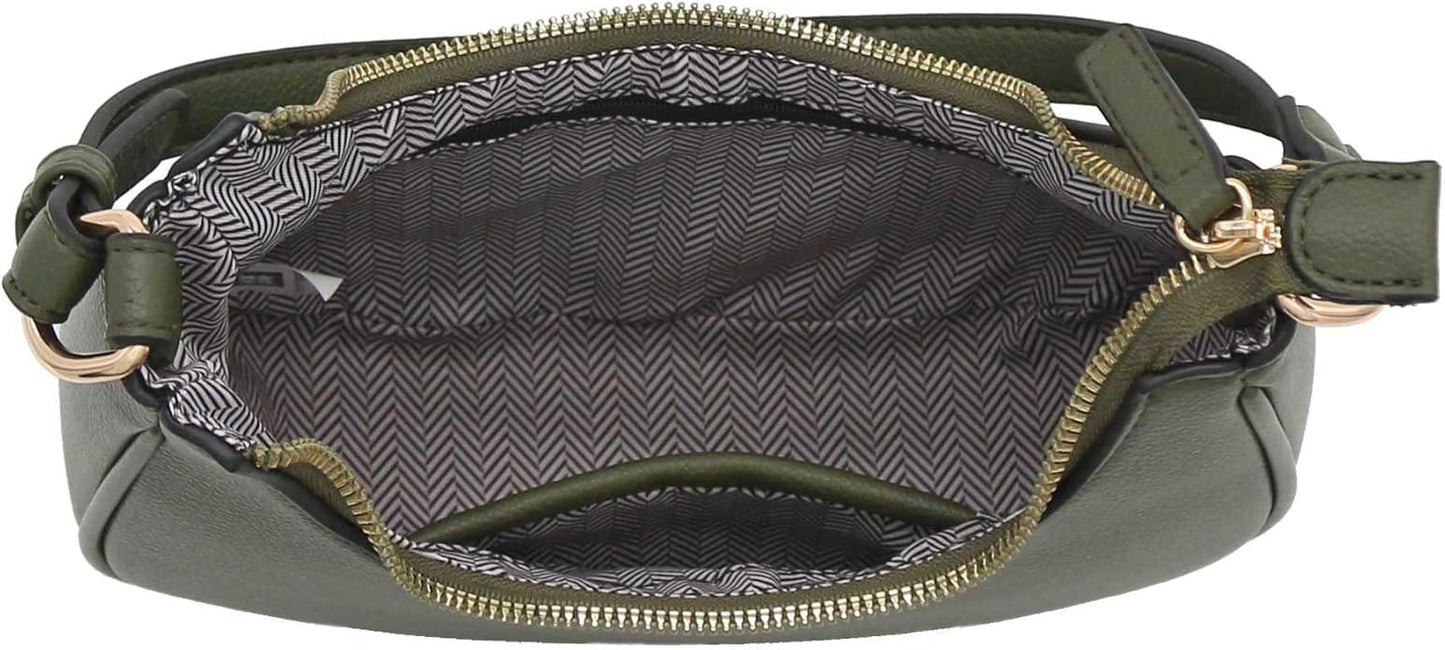FashionPuzzle Small Crescent Shoulder Bag Underarm Purse