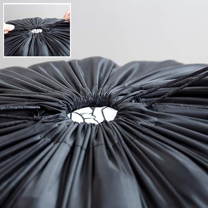 IWEIK Multipurpose Extra Large Laundry Bag Storage Bag (Black, 13"x17")