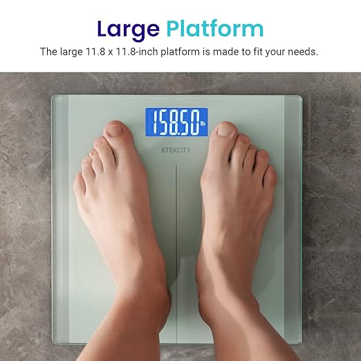 Etekcity Digital Body Weight Bathroom Scale with Step-On Technology, 400 Lb, White (Pack of 2)