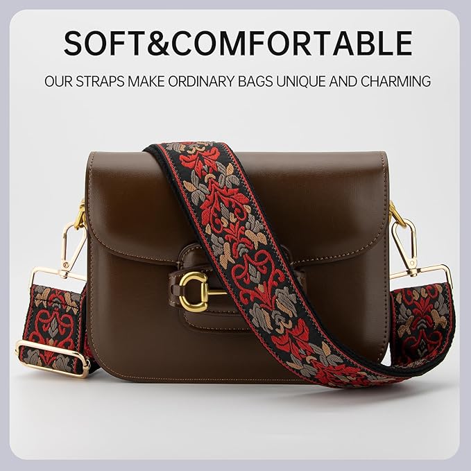 Purse Straps Replacement Crossbody Wide Bag Strap for Purses Adjustable Shoulder Straps for Women Bags