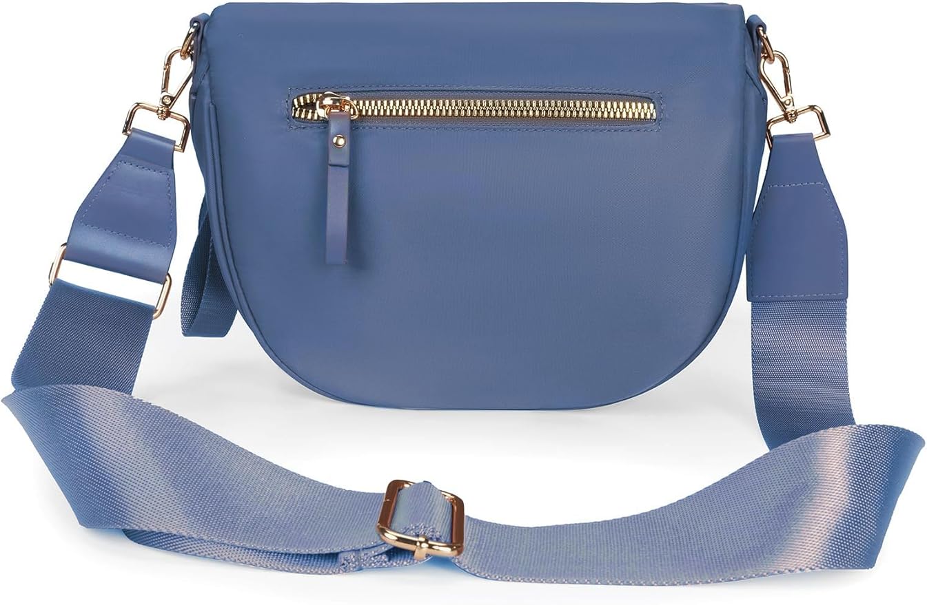 FEIBOON Spacious Nylon Crossbody Bag Bum Bag Handbags Wallets Purses Trendy Shoulder Bag for Women