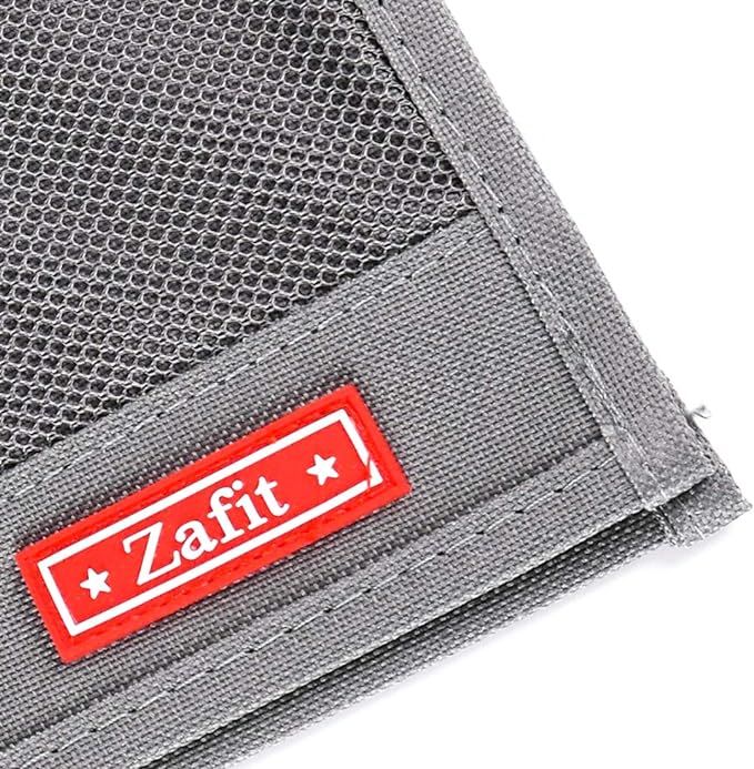 Zafit Bedside Storage Organizer, Table Cabinet Bedside Organizer Caddy for Remotes Phone Glasses (Classic 4 Pockets-Grey)