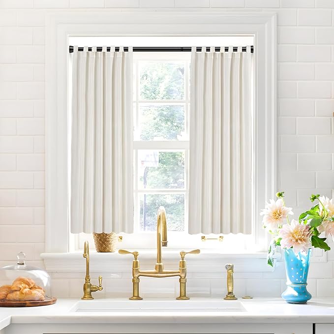 Black Shower Curtain Rod 30 To 64 Inch Tension Shower Rod For Bathroom 7/8" Adjustable Spring Curtain Rod No Drilling Spring Curtain Rod Black Tension Tension Rods for Windows Doorway Closet